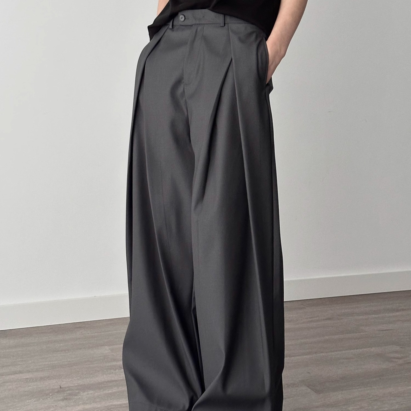 2025 New Black Suit Pants Men  - Street Fashion Men 2025 评论和价格