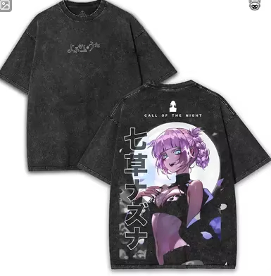 CALL OF THE NIGHT Washed T-shi - Fashion Street Night 评论和价格