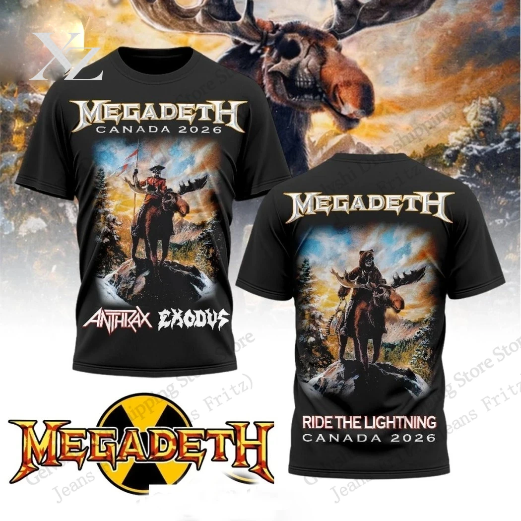 Hip Hop Rock Megadeth Band Can - Street Fashion Canada 评论和价格