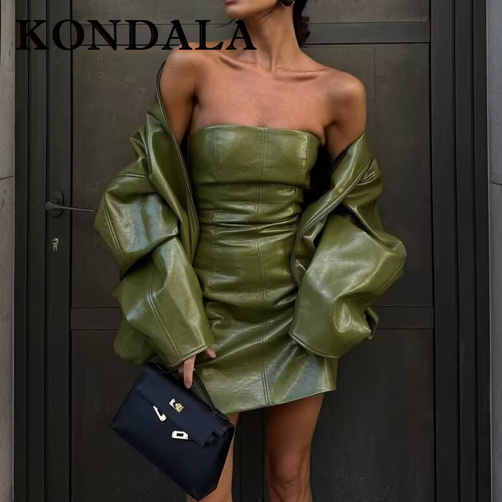 KONDALA Chic Streetwear Green  - Fashion Street Night 评论和价格