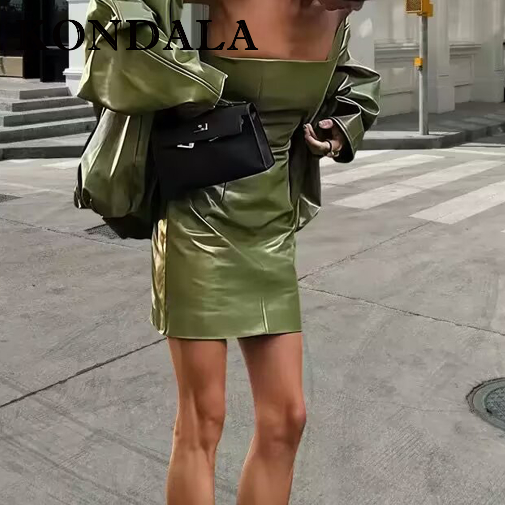 KONDALA Chic Streetwear Green  - Fashion Street Night 评论和价格